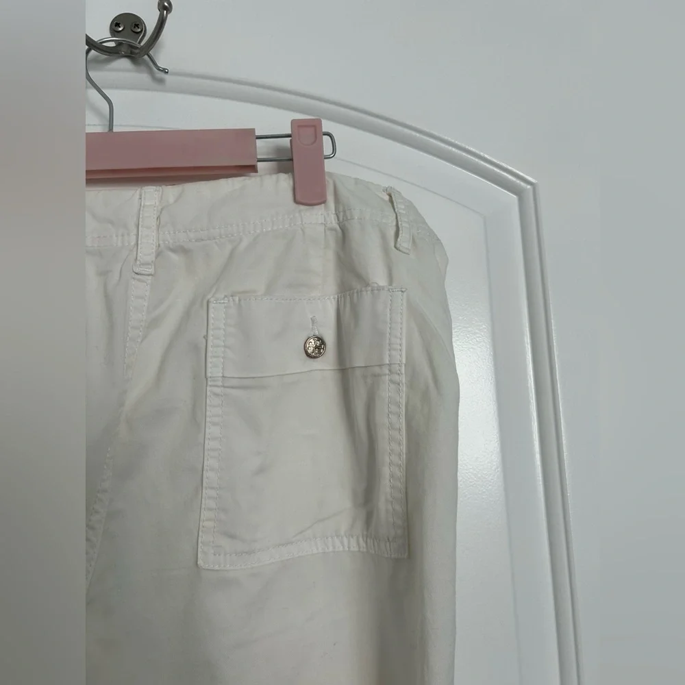 Tory Burch White Fatigue Chino Pants size 28